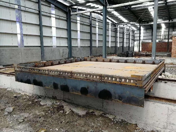 Carro de horno para planta de ladrillos